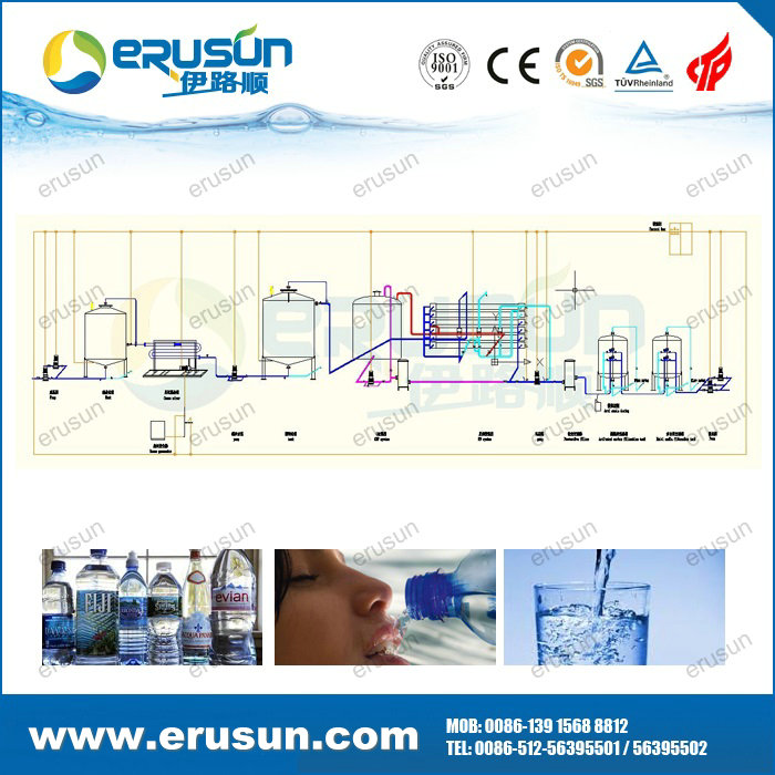 El sistema de tratamiento de agua purificada