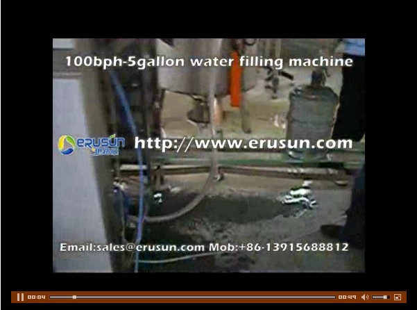 100bph-5gallon water filling machine.flv