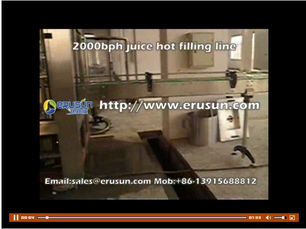 2000bph juice hot filling line.flv