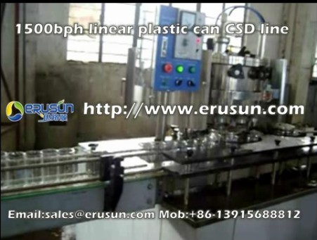 1500bph linear plastic can CSD line